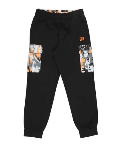 Dolce & Gabbana Babies'  Toddler Boy Pants Black Size 5 Cotton, Polyamide, Polyester