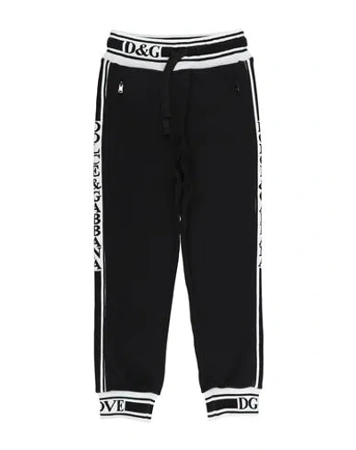Dolce & Gabbana Babies'  Toddler Boy Pants Black Size 7 Cotton, Silk, Elastane