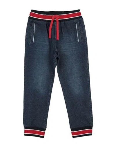 Dolce & Gabbana Babies'  Toddler Boy Pants Blue Size 4 Cotton, Elastane