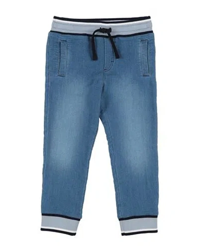 Dolce & Gabbana Babies'  Toddler Boy Pants Blue Size 7 Cotton, Polyester, Elastane, Viscose