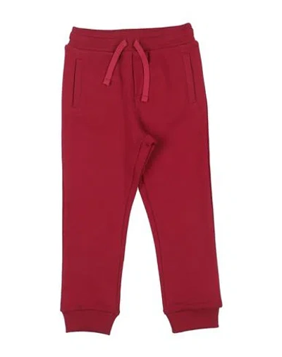 Dolce & Gabbana Babies'  Toddler Boy Pants Burgundy Size 5 Cotton In Red