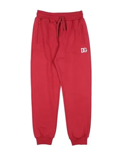 Dolce & Gabbana Babies'  Toddler Boy Pants Burgundy Size 4 Cotton, Elastane, Viscose In Red