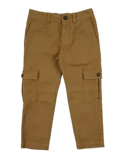 Dolce & Gabbana Babies'  Toddler Boy Pants Camel Size 4 Cotton, Elastane In Brown