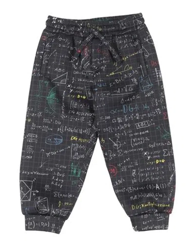 Dolce & Gabbana Babies'  Toddler Boy Pants Charcoal Size 5 Polyester, Polyurethane In Grey