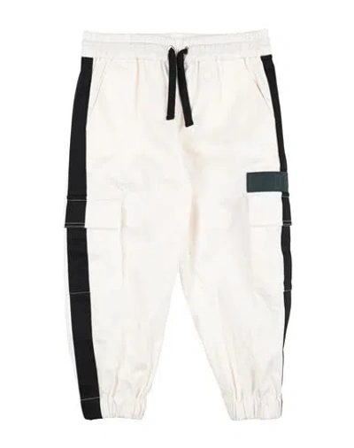 Dolce & Gabbana Babies'  Toddler Boy Pants Cream Size 5 Cotton, Elastane, Polyester In White