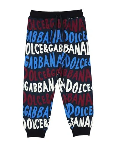Dolce & Gabbana Babies'  Toddler Boy Pants Midnight Blue Size 4 Cotton, Elastane