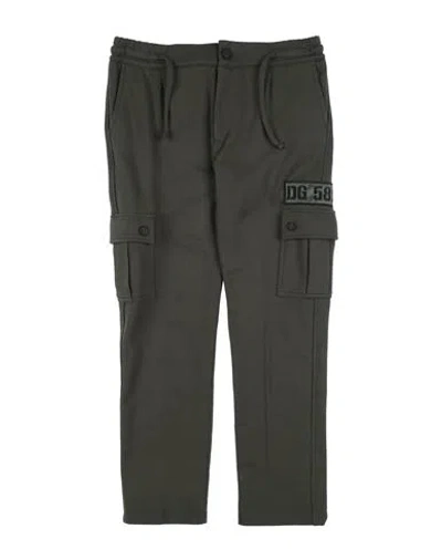 Dolce & Gabbana Babies'  Toddler Boy Pants Military Green Size 3 Cotton, Polyester, Viscose