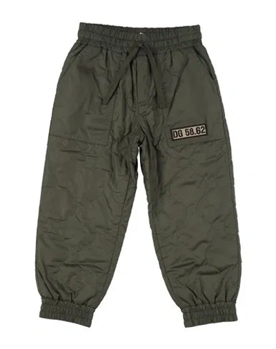 Dolce & Gabbana Babies'  Toddler Boy Pants Military Green Size 4 Polyamide