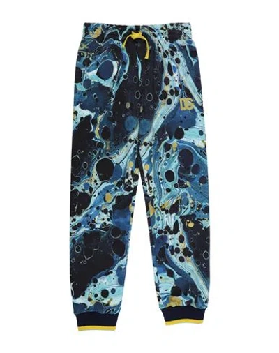 Dolce & Gabbana Babies'  Toddler Boy Pants Navy Size 5 Cotton, Elastane In Navy Blue