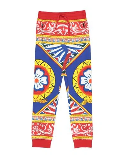 Dolce & Gabbana Babies'  Toddler Boy Pants Red Size 5 Cotton, Elastane