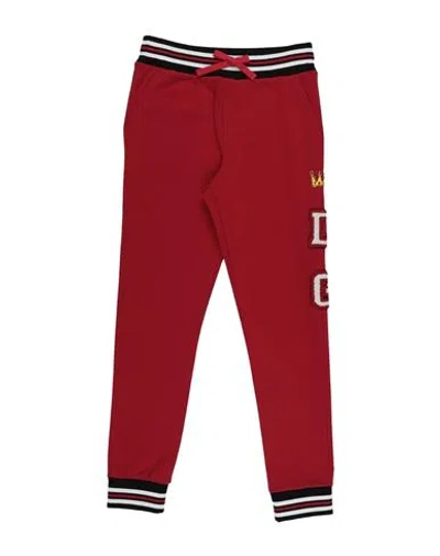 Dolce & Gabbana Babies'  Toddler Boy Pants Red Size 4 Cotton, Elastane