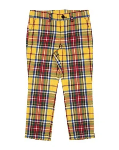 Dolce & Gabbana Babies'  Toddler Boy Pants Yellow Size 5 Polyester, Viscose, Elastane