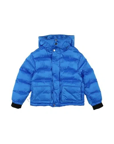 Dolce & Gabbana Babies'  Toddler Boy Puffer Bright Blue Size 3 Polyamide, Virgin Wool, Elastane