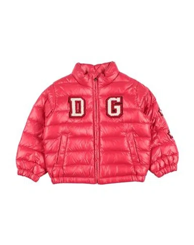 Dolce & Gabbana Babies'  Toddler Boy Puffer Red Size 5 Polyamide, Wool, Acrylic, Polyester