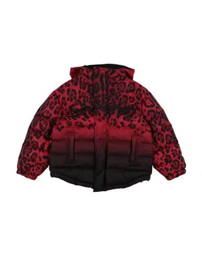 Dolce & Gabbana Babies'  Toddler Boy Puffer Red Size 5 Polyester, Polyurethane