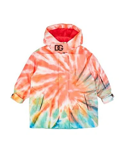 Dolce & Gabbana Babies'  Toddler Boy Puffer Tomato Red Size 5 Polyester, Polyamide, Viscose
