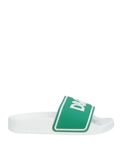 Dolce & Gabbana Toddler Boy Sandals Green Size 10c Soft Leather