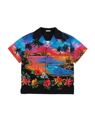 Dolce & Gabbana Babies'  Toddler Boy Shirt Black Size 3 Cotton