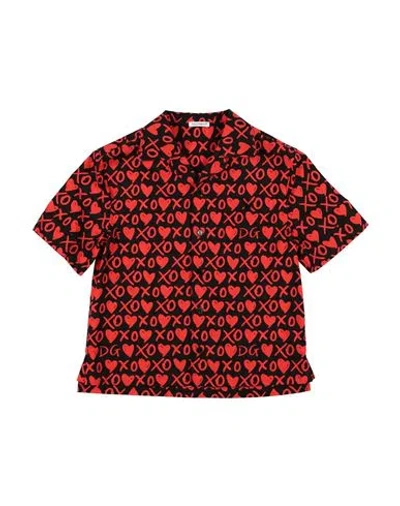 Dolce & Gabbana Babies'  Toddler Boy Shirt Red Size 7 Cotton