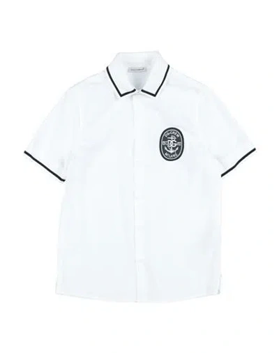 Dolce & Gabbana Babies'  Toddler Boy Shirt White Size 7 Cotton, Polyester, Viscose