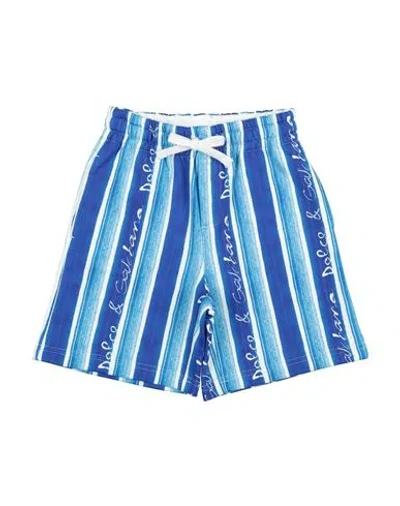 Dolce & Gabbana Babies'  Toddler Boy Shorts & Bermuda Shorts Azure Size 4 Cotton In Blue