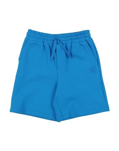 Dolce & Gabbana Babies'  Toddler Boy Shorts & Bermuda Shorts Azure Size 4 Cotton, Elastane In Blue