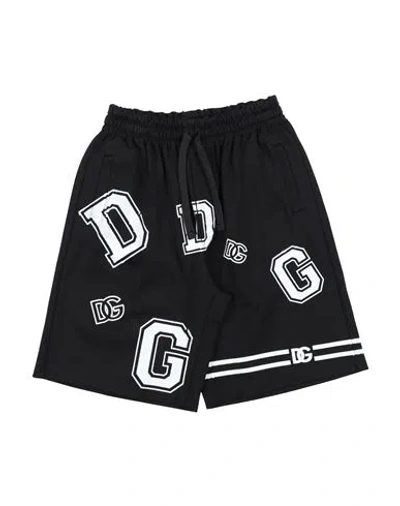 Dolce & Gabbana Babies'  Toddler Boy Shorts & Bermuda Shorts Black Size 5 Cotton
