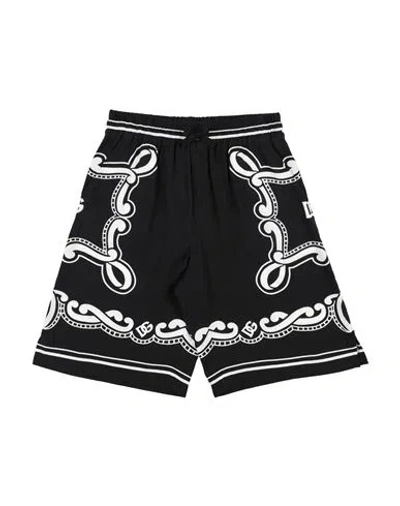 Dolce & Gabbana Babies'  Toddler Boy Shorts & Bermuda Shorts Black Size 4 Viscose