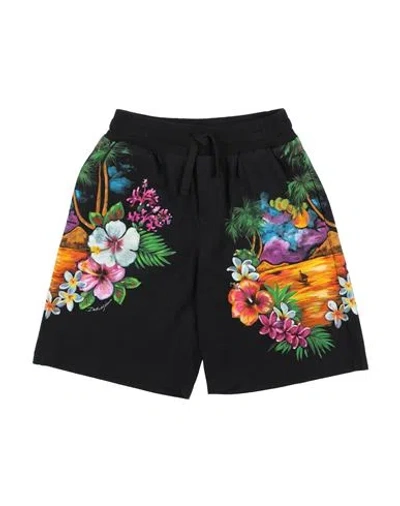 Dolce & Gabbana Babies'  Toddler Boy Shorts & Bermuda Shorts Black Size 5 Cotton