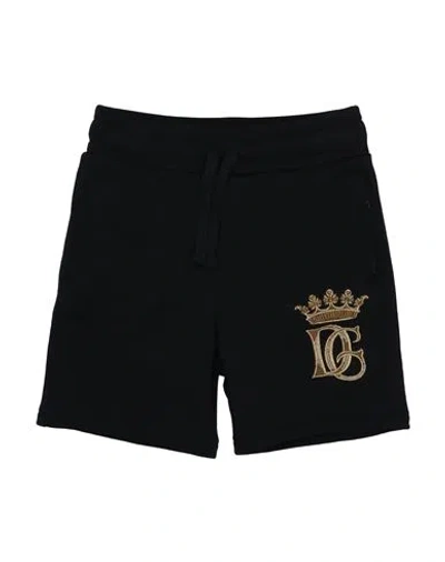 Dolce & Gabbana Babies'  Toddler Boy Shorts & Bermuda Shorts Black Size 7 Cotton