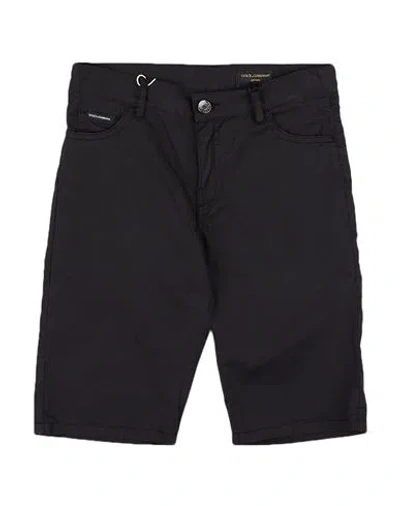 Dolce & Gabbana Babies'  Toddler Boy Shorts & Bermuda Shorts Black Size 4 Cotton, Viscose, Polyurethane