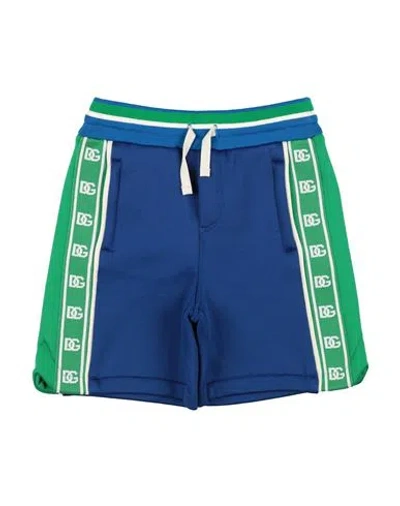 Dolce & Gabbana Babies'  Toddler Boy Shorts & Bermuda Shorts Blue Size 5 Polyamide, Cotton