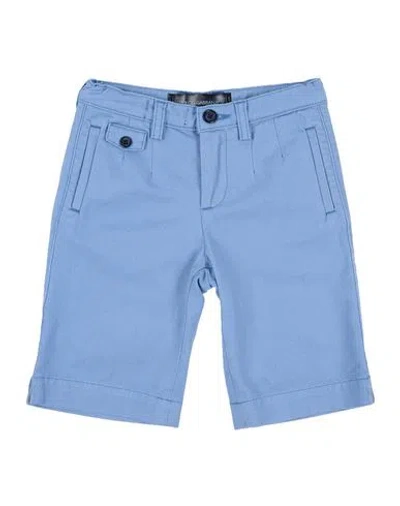 Dolce & Gabbana Babies'  Toddler Boy Shorts & Bermuda Shorts Pastel Blue Size 4 Cotton, Elastane, Cow Leather