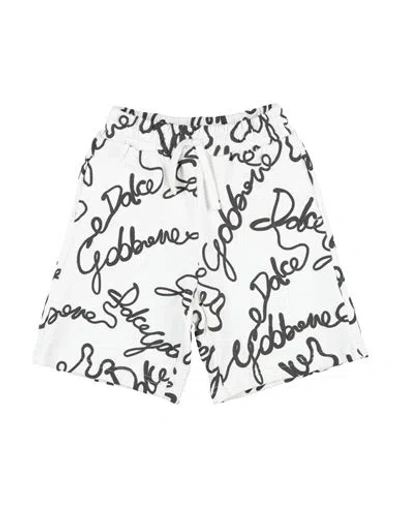 Dolce & Gabbana Babies'  Toddler Boy Shorts & Bermuda Shorts White Size 7 Cotton
