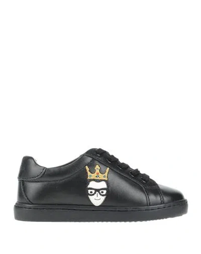 Dolce & Gabbana Babies'  Toddler Boy Sneakers Black Size 10c Calfskin
