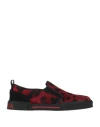 Dolce & Gabbana Toddler Boy Sneakers Red Size 9.5c Cotton, Calfskin, Elastane In Red