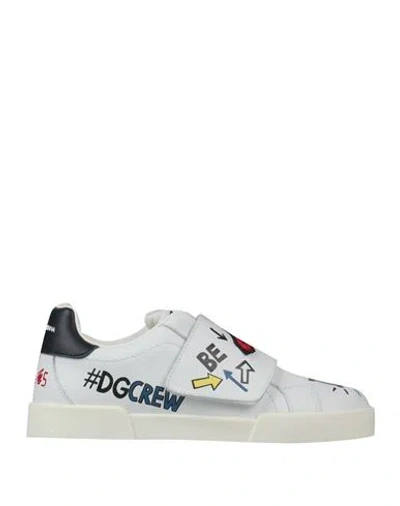 Dolce & Gabbana Babies'  Toddler Boy Sneakers White Size 10c Calfskin