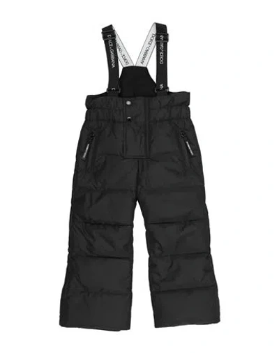Dolce & Gabbana Babies'  Toddler Boy Snow Wear Black Size 4 Polyester, Elastane