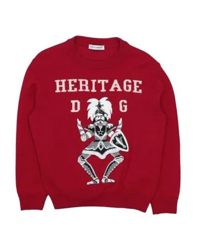 Dolce & Gabbana Babies'  Toddler Boy Sweater Red Size 5 Virgin Wool