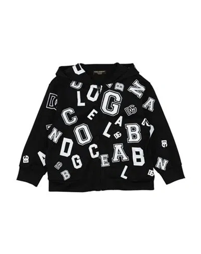 Dolce & Gabbana Babies'  Toddler Boy Sweatshirt Black Size 5 Cotton