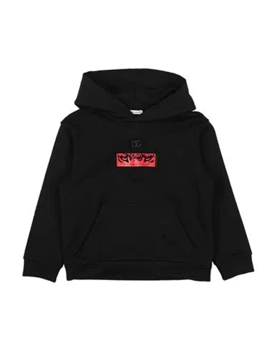 Dolce & Gabbana Babies'  Toddler Boy Sweatshirt Black Size 5 Cotton