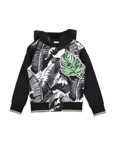 Dolce & Gabbana Babies'  Toddler Boy Sweatshirt Black Size 5 Cotton, Polyester, Viscose