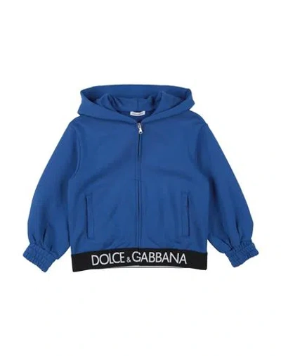 Dolce & Gabbana Babies'  Toddler Boy Sweatshirt Blue Size 5 Cotton