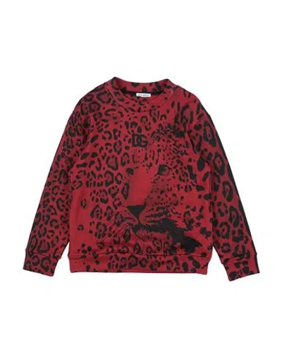 Dolce & Gabbana Babies'  Toddler Boy Sweatshirt Brick Red Size 6 Cotton