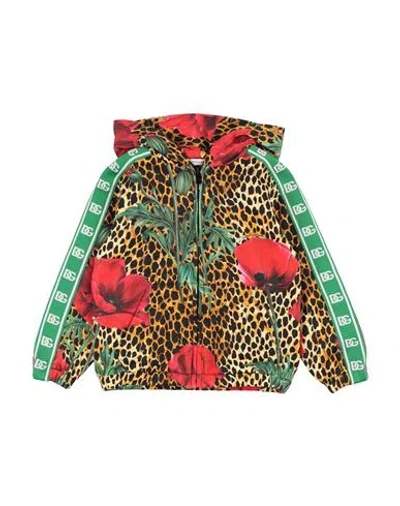 Dolce & Gabbana Babies'  Toddler Boy Sweatshirt Green Size 3 Cotton