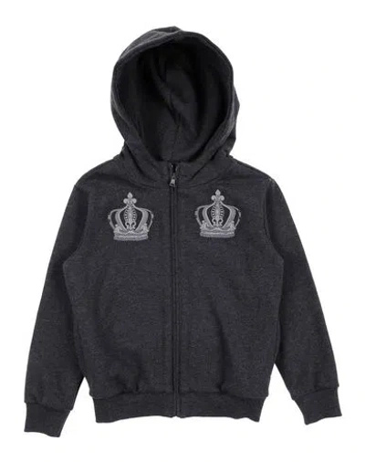 Dolce & Gabbana Babies'  Toddler Boy Sweatshirt Grey Size 4 Cotton In Gray