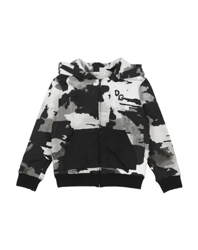 Dolce & Gabbana Toddler Boy Sweatshirt Grey Size 4 Cotton, Viscose, Polyurethane, Elastane, Polyamid In Grey
