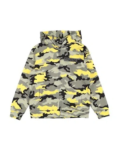 Dolce & Gabbana Babies'  Toddler Boy Sweatshirt Military Green Size 5 Cotton, Polyester, Polyurethane