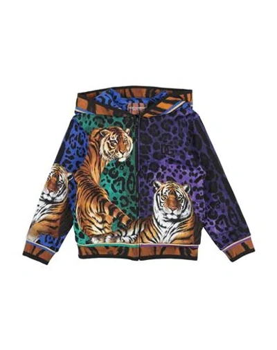 Dolce & Gabbana Babies'  Toddler Boy Sweatshirt Purple Size 5 Cotton