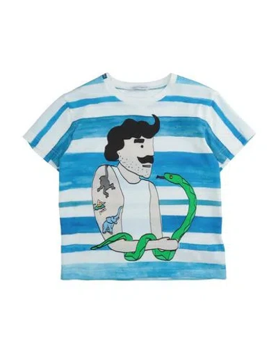 Dolce & Gabbana Babies'  Toddler Boy T-shirt Azure Size 5 Cotton In Blue